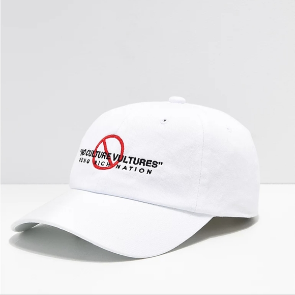 No Culture Vultures White Strapback Hat from YRN. - Picture 1 of 3